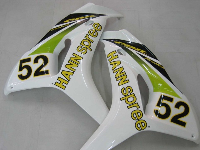 Comprar Carenados Moto Honda CBR1000RR 2006-2007 - Blanco Verde Negro Brillante Hannspree 52