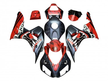 Comprar Carenados Moto Honda CBR1000RR 2006-2007 - Rojo Negro Mate Monstruo Tiburón