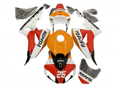 Comprar Carenados Moto Honda CBR1000RR 2006-2007 - Naranja Blanco Rojo Negro Lustroso Repsol 26