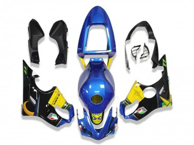 Comprar Carenados Moto Honda CBR600 F4i 2001-2003 - Azul Amarillo Negro Brillante Tiburón