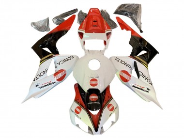 Comprar Carenados Moto Honda CBR1000RR 2006-2007 - Blanco Rojo Negro Brillante Konica Minolta