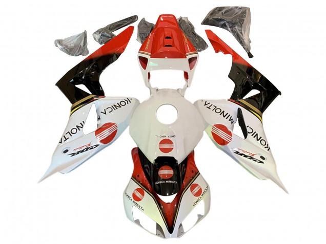 Comprar Carenados Moto Honda CBR1000RR 2006-2007 - Blanco Rojo Negro Brillante Konica Minolta