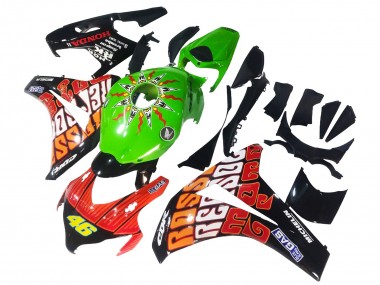 Comprar Carenados Moto Honda CBR1000RR 2008-2011 - Verde Naranja Negro Brillante Rossi Michelin 46