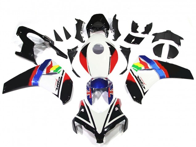 Comprar Carenados Moto Honda CBR1000RR 2008-2011 - Blanco Rojo Azul Negro Brillante Estrella