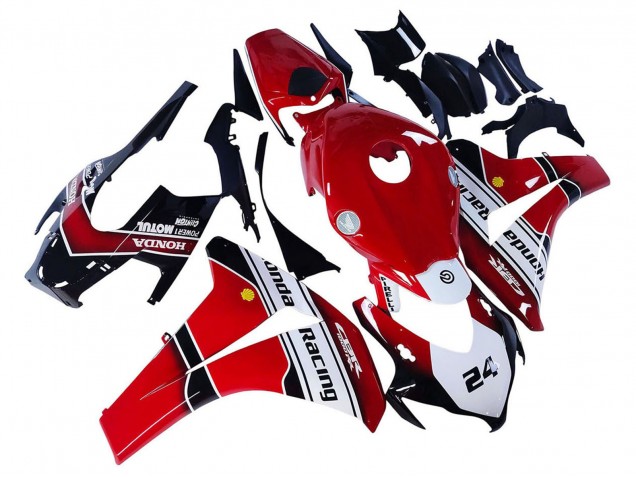 Comprar Carenados Moto Honda CBR1000RR 2008-2011 - Blanco Rojo Negro Brillante Carrera 24