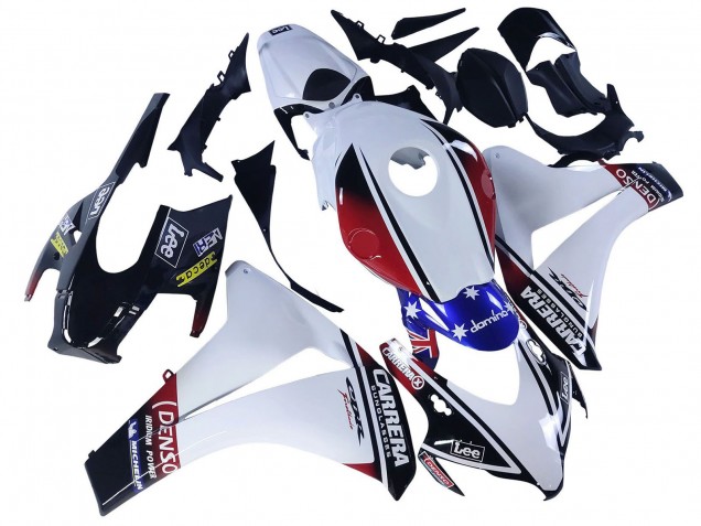 Comprar Carenados Moto Honda CBR1000RR 2008-2011 - Blanco Rojo Azul Negro Estrella Lee Carrera