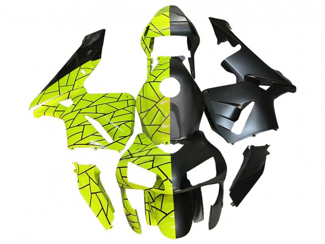 Comprar Carenados Moto Honda CBR600RR 2003-2004 - Fluorescent Verde Negro Mate