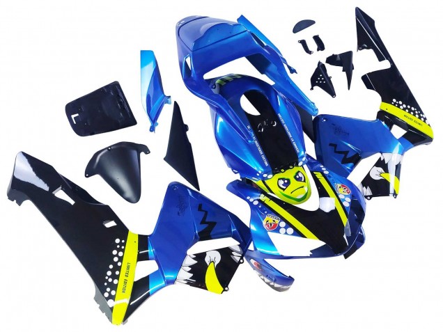 Comprar Carenados Moto Honda CBR600RR 2003-2004 - Azul Neon Amarillo Negro Brillante Tiburón