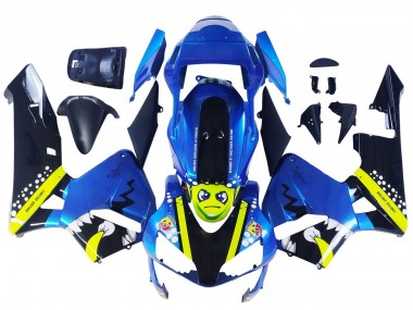Comprar Carenados Moto Honda CBR600RR 2003-2004 - Azul Neon Amarillo Negro Brillante Tiburón