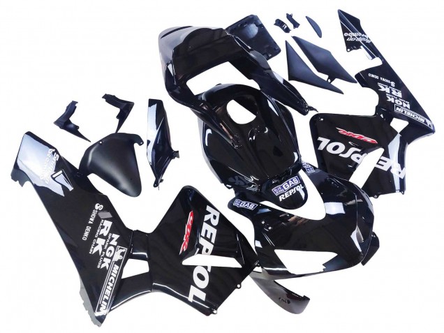 Comprar Carenados Moto Honda CBR600RR 2003-2004 - Negro Brillante Blanco Repsol