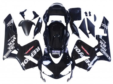 Comprar Carenados Moto Honda CBR600RR 2003-2004 - Negro Brillante Blanco Repsol