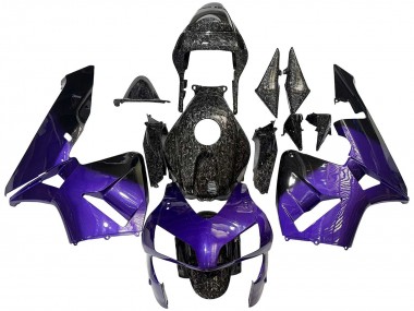 Comprar Carenados Moto Honda CBR600RR 2003-2004 - Púrpura Negro Falsificado FibraCarbono