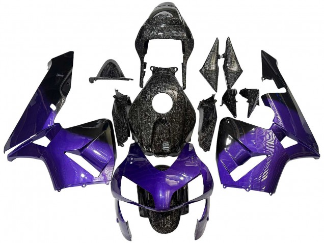 Comprar Carenados Moto Honda CBR600RR 2003-2004 - Púrpura Negro Falsificado FibraCarbono