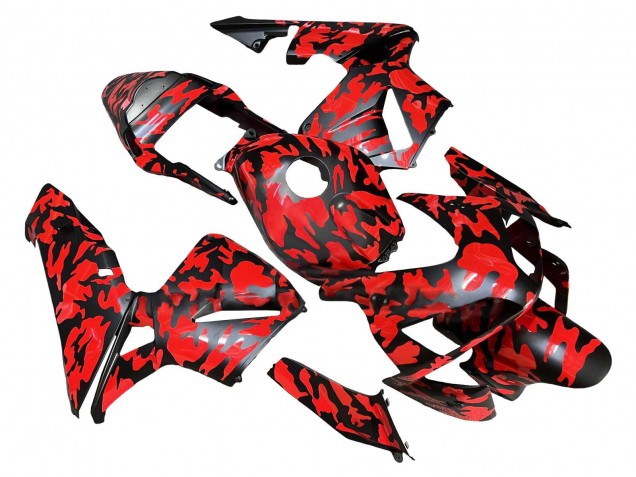 Comprar Carenados Moto Honda CBR600RR 2003-2004 - Negro Rojo Gris Camouflage
