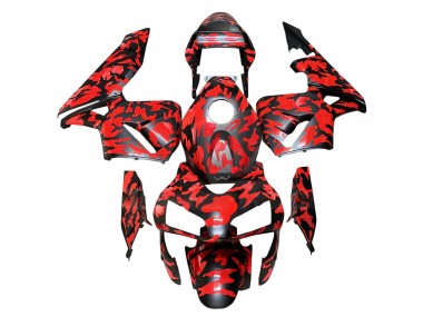 Comprar Carenados Moto Honda CBR600RR 2003-2004 - Negro Rojo Gris Camouflage