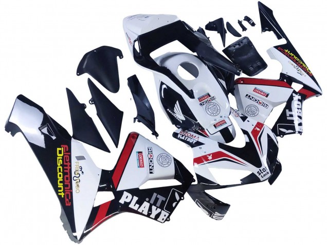 Comprar Carenados Moto Honda CBR600RR 2003-2004 - Blanco Rojo Negro Brillante DENSO Rimont