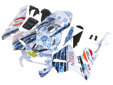 Comprar Carenados Moto Honda CBR600RR 2003-2004 - Blanco Azul Rojo Nastro Azzurro 46