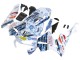 Comprar Carenados Moto Honda CBR600RR 2003-2004 - Blanco Azul Rojo Nastro Azzurro 46