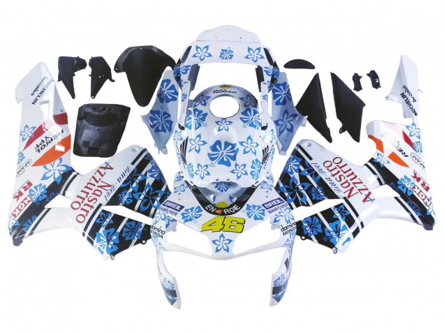 Comprar Carenados Moto Honda CBR600RR 2003-2004 - Blanco Azul Rojo Nastro Azzurro 46
