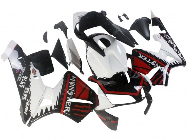 Comprar Carenados Moto Honda CBR600RR 2003-2004 - Blanco Rojo Negro Brillante Monstruo