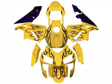 Comprar Carenados Moto Honda CBR600RR 2003-2004 - Amarillo Negro Llama