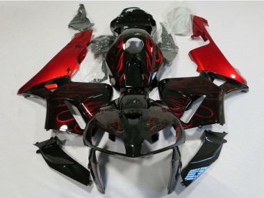 Comprar Carenado Moto Honda CBR600RR 2005-2006 - Negro Brillante Rojo Llama