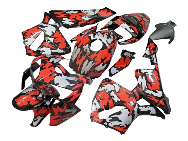 Comprar Carenados Moto Honda CBR600RR 2005-2006 - Negro Rojo Gris Camouflage