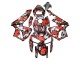 Comprar Carenados Moto Honda CBR600RR 2005-2006 - Negro Rojo Gris Camouflage