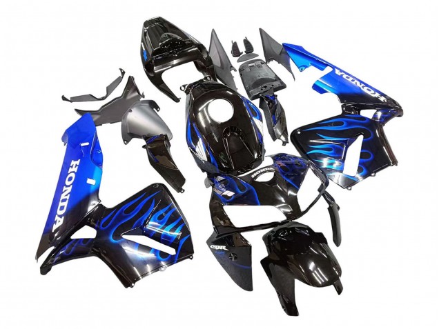Comprar Carenado Moto Honda CBR600RR 2005-2006 - Negro Brillante Azul Llama