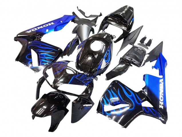 Comprar Carenado Moto Honda CBR600RR 2005-2006 - Negro Brillante Azul Llama
