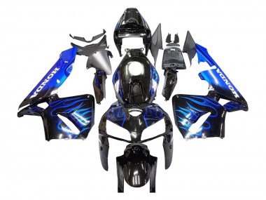 Comprar Carenado Moto Honda CBR600RR 2005-2006 - Negro Brillante Azul Llama