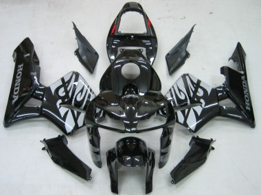 Comprar Carenados Moto Honda CBR600RR 2005-2006 - Negro Brillante Gris Llama