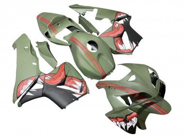 Comprar Carenados Moto Honda CBR600RR 2005-2006 - Verde Rojo Tiburón