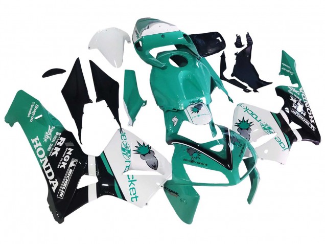 Comprar Carenados Moto Honda CBR600RR 2005-2006 - Verde Claro Blanco Negro Brillante Joe Rocket