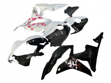 Comprar Carenados Moto Honda CBR600RR 2007-2008 - Blanco Cherry Blossom Negro Brillante Dividir