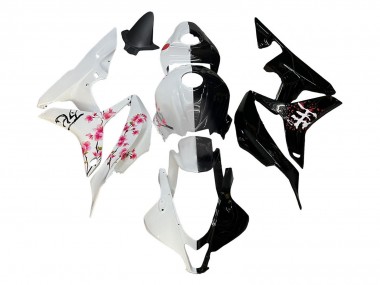 Comprar Carenados Moto Honda CBR600RR 2007-2008 - Blanco Cherry Blossom Negro Brillante Dividir