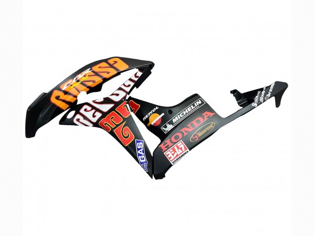Comprar Carenados Moto Honda CBR600RR 2007-2008 - Negro Mate Naranja Rojo Rossi Repsol 46