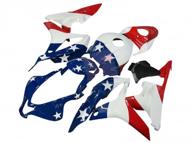 Comprar Carenados Moto Honda CBR600RR 2007-2008 - Blanco Azul Rojo Estrella