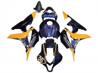 Comprar Carenados Moto Honda CBR600RR 2007-2008 - Naranja Azul Oscuro Trick Star 06