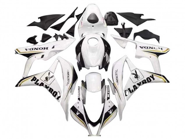Comprar Carenado Moto Honda CBR600RR 2007-2008 - Blanco Oro Negro Brillante Playboy