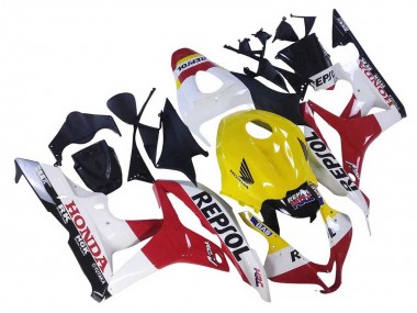 Comprar Carenados Moto Honda CBR600RR 2007-2008 - Blanco Amarillo Rojo Repsol HRC