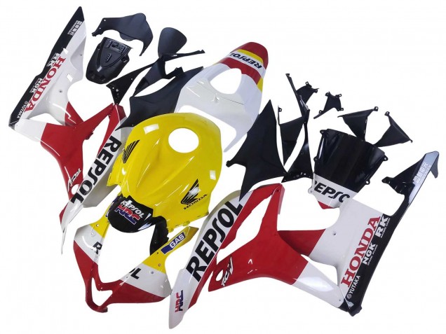 Comprar Carenados Moto Honda CBR600RR 2007-2008 - Blanco Amarillo Rojo Repsol HRC