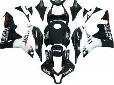 Comprar Carenados Moto Honda CBR600RR 2007-2008 - Negro Brillante Blanco West