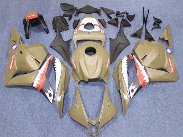 Comprar Carenados Moto Honda CBR600RR 2009-2012 - Brown Blanco Rojo Tiburón
