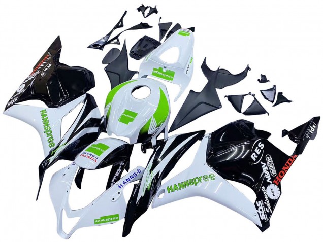 Comprar Carenados Moto Honda CBR600RR 2009-2012 - Blanco Verde Negro Brillante Hannspree