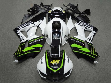 Comprar Carenados Moto Honda CBR600RR 2009-2012 - Blanco Verde Negro Brillante Semakin Didepan Monstruo 46