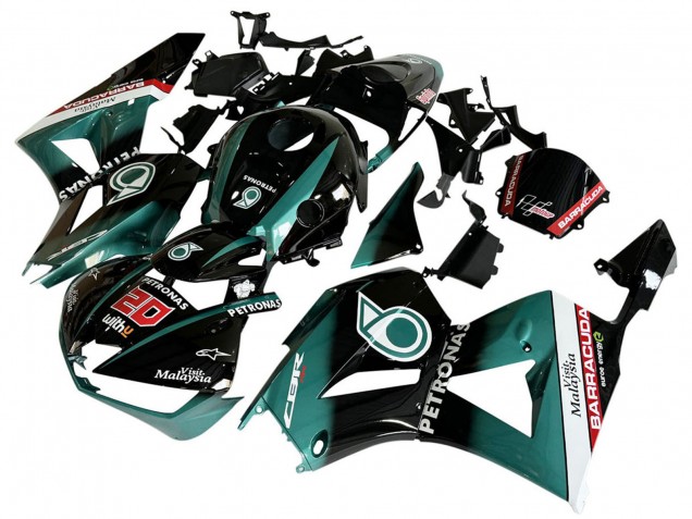 Comprar Carenado Moto Honda CBR600RR 2013-2023 - Azul Verdoso Negro Brillante Petronas 20