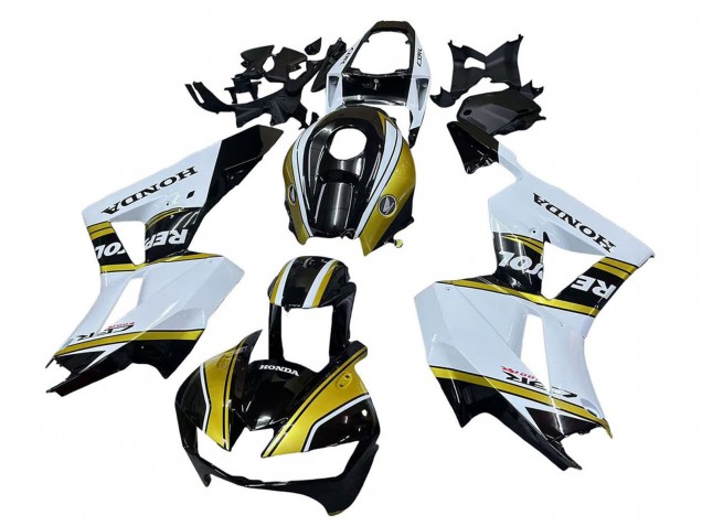 Comprar Carenados Moto Honda CBR600RR 2013-2026 - Blanco Oro Negro Brillante Repsol