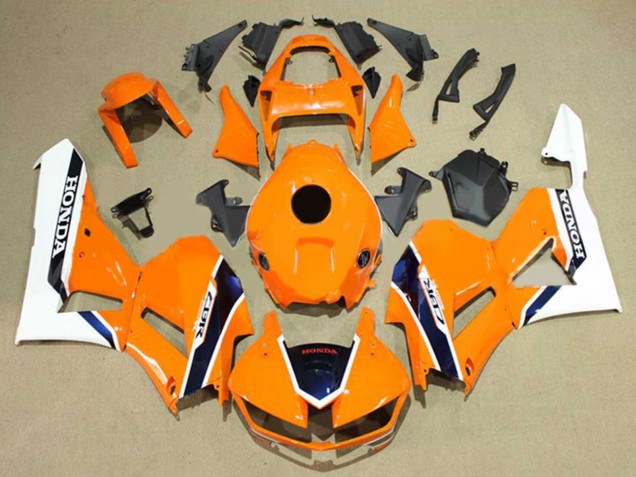 Comprar Carenados Moto Honda CBR600RR 2013-2023 - Blanco Naranja Azul Oscuro