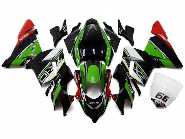 Comprar Carenados Moto Kawasaki ZX10R 2004-2005 - Blanco Negro Verde Elf